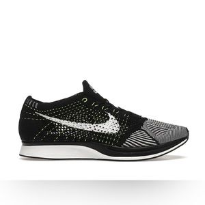 Nike Flyknit Racer - Black White Volt